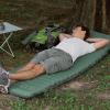 2pcs Inflatable Camping Sleeping Pad with Pillow Built-in Foot Pump Extra Thick and Wide Ultimate Comfortable Compact Camp Air Mat for Tent Car Traveling and Backpacking, Black-Grey view 2