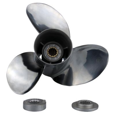 AQUAMAN Boat Outboard Propeller 11 1/8x13 for Mercury Engine 25/30/35/40/45/50/55/60/70HP,13 Spline Tooth RH Stainless