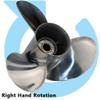 AQUAMAN Boat Outboard Propeller 11 1/8x13 for Mercury Engine 25/30/35/40/45/50/55/60/70HP,13 Spline Tooth RH Stainless view 3