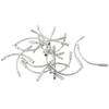 Grimmstr 50 Pieces Bike Folding Cycling V Brake Noodle Linear Pull Brake Cable Guide Hose 90 Degree Bicycle Brake Parts, Silver view 1