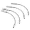 Grimmstr 50 Pieces Bike Folding Cycling V Brake Noodle Linear Pull Brake Cable Guide Hose 90 Degree Bicycle Brake Parts, Silver view 3