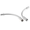 Grimmstr 50 Pieces Bike Folding Cycling V Brake Noodle Linear Pull Brake Cable Guide Hose 90 Degree Bicycle Brake Parts, Silver view 4
