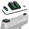 JORMIX No-Tritium Fiber Optic Sights for Taurus G2C, G2S, G3 w/o,PT111 G2, PT140 G2, 740, 709, TX22 Taurus G2S Sights Red Green Dot Fiber Optic Sights for Handguns Pistols with Assembly Tools (Green) view 1