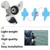 AQUAMNA Upgrade OEM Stainless Boat Propeller 13 7/8x17 fit Mercury Outboarde Engine 40-140hp,15 Spline,RH view 2