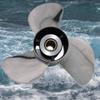 AQUAMNA Upgrade OEM Stainless Boat Propeller 13 7/8x17 fit Mercury Outboarde Engine 40-140hp,15 Spline,RH view 4