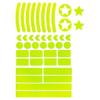 KUYYFDS Reflective Sticker Waterproof Warning Bike Adhesive Reflective Tape Night Safety Decal 42PCS Yellow Equipment view 1