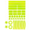 KUYYFDS Reflective Sticker Waterproof Warning Bike Adhesive Reflective Tape Night Safety Decal 42PCS Yellow Equipment view 3
