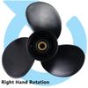 AQUAMAN 10 3/8 x 13 10 Spline Tooth Boat Outboard Propeller fit Mercury Motor 9.9/15/18/20/25HP, RHOEM Parts No.48-19640A40 view 2