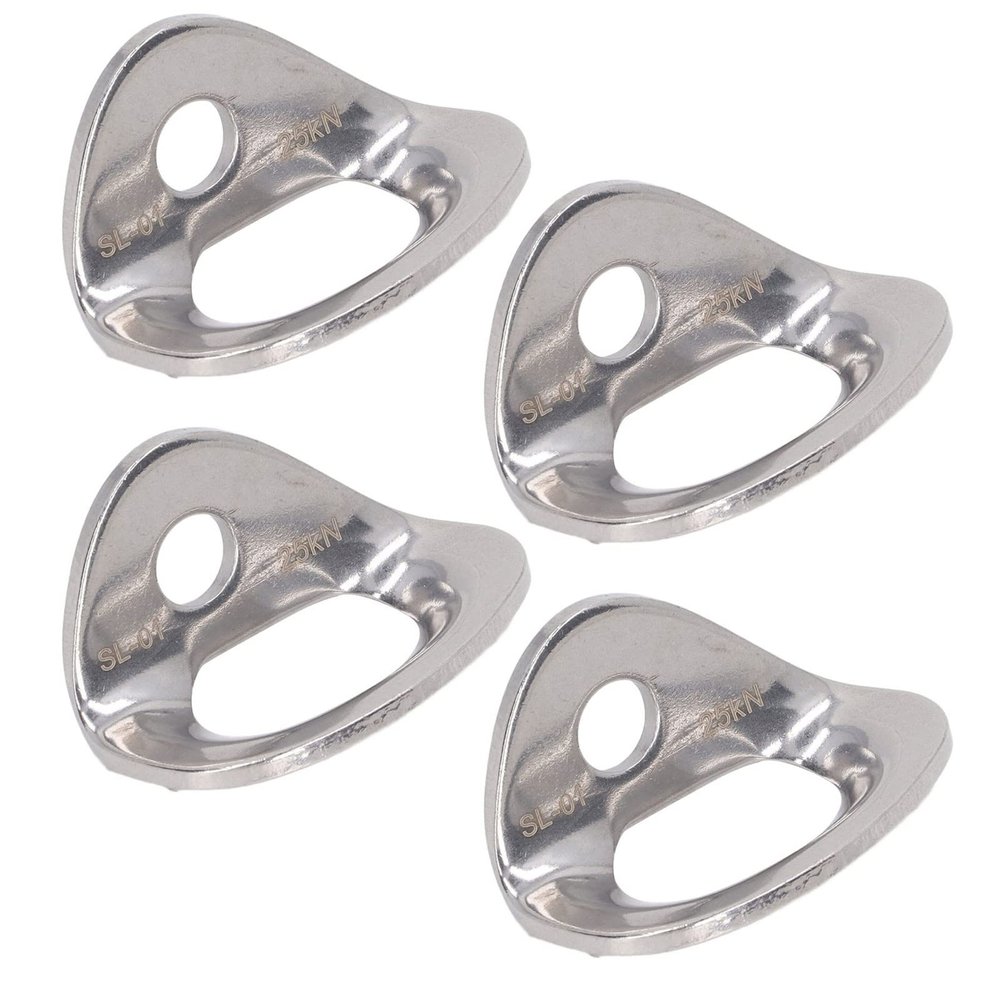 Rock Climbing Anchors , Stainless Steel Rock Bolt Hangers Strong Pulling Pcs Strong Load Capacity 25KN for High Altitude
