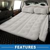 A ABSOPRO Car Air Mattress Sleeping Mat Comfortable 170x110x14cm Back Seat Bed Camping Air Mattress Bed with Pillows for Car SUV Gray, Grey view 4