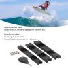 CHEOTIME Fin Box Converter, Professional Plastic Adapter Easy Installation Surfboard Fin Plug Adapter with Fin Key Screws for Future 3pcs view 2