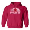 CornBorn Iowa State Sweatshirt - Hooded Fleece Iowa State Basketball with Cy - Red - Medium view 1