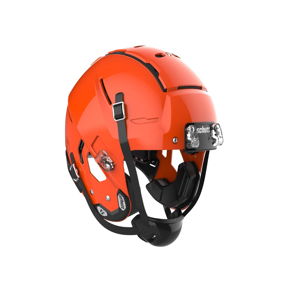F7 2.0 Collegiate Helmet No Facemask Attached, X-Large, Molded Gloss Orange