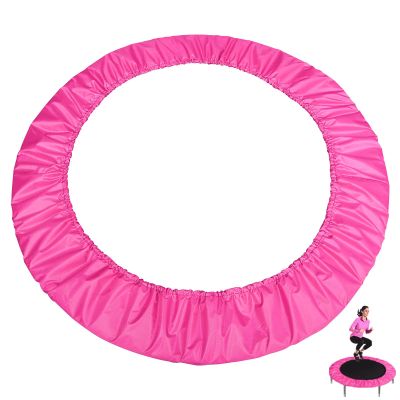 EUPXRHY Trampoline Cover for Mini Trampoline Fitness Adults, 3 Layers Thickened & Widened Trampoline Replacement Mat, 800D Tear-Resistant Oxford Cloth Indoor Trampoline Accessories,Pink,137cm(55inch)