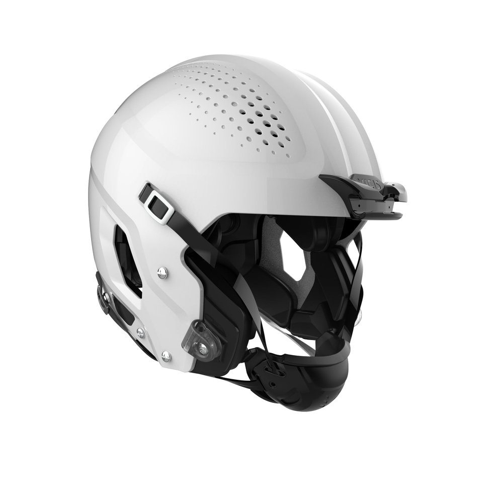 ZERO2 Helmet No Facemask Attached, Large, Molded Gloss White