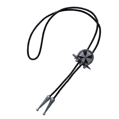 ARTICAL HEART Antique Silver Celtic Cross Western Bolo Tie