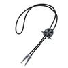 ARTICAL HEART Antique Silver Celtic Cross Western Bolo Tie view 1