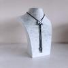 ARTICAL HEART Antique Silver Celtic Cross Western Bolo Tie view 4
