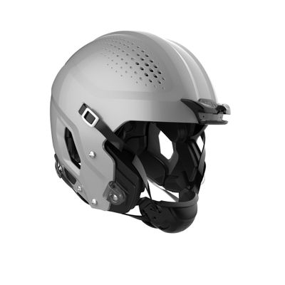 ZERO2 Helmet  No Facemask Attached, Medium, Metallic Silver