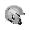 ZERO2 Helmet  No Facemask Attached, Medium, Metallic Silver view 3