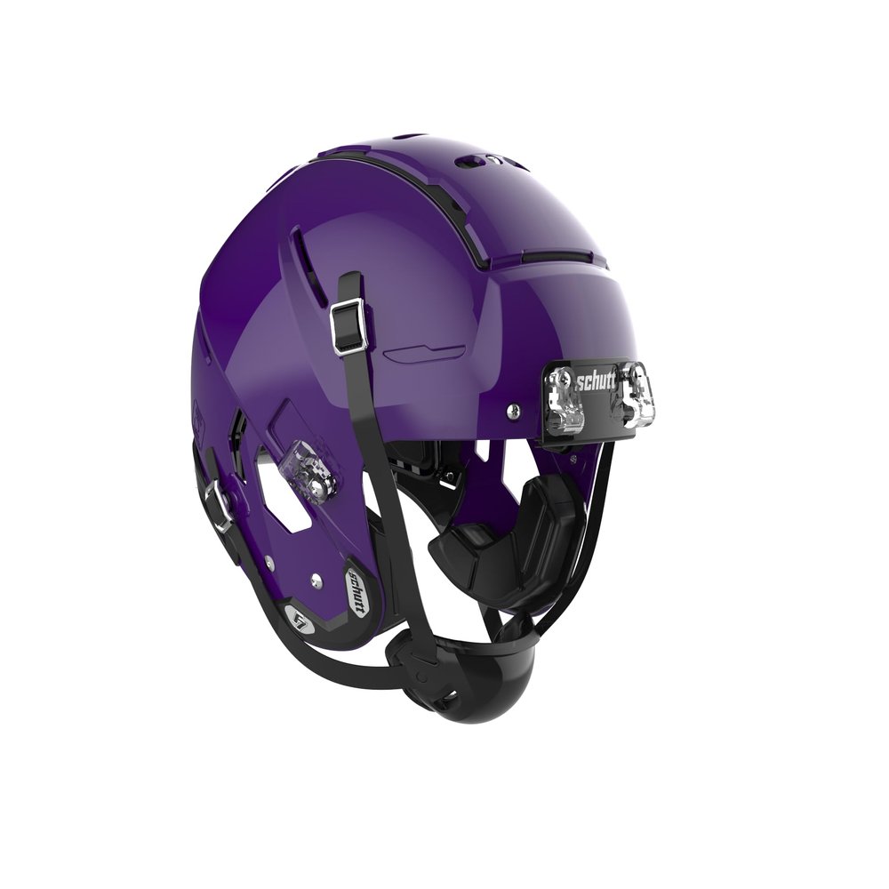 F7 2.0 Collegiate Helmet No Facemask Attached, Large, Molded Gloss Purple