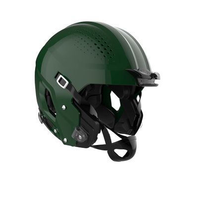 ZERO2 Youth Helmet  No Facemask Attached, Large, Molded Gloss Dark Green