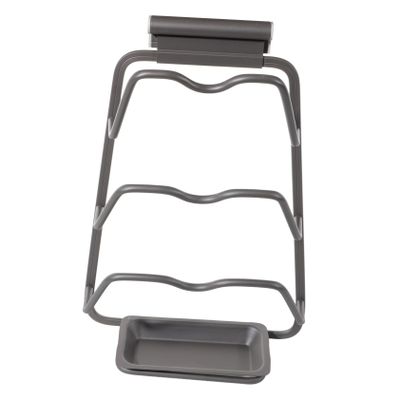 Toddmomy Dumbbell Holder Stand Wall-mounted Dumbbell Rack for Home Gym Easy Installation No Drill Upgraded Tray Gunmetal Finish
