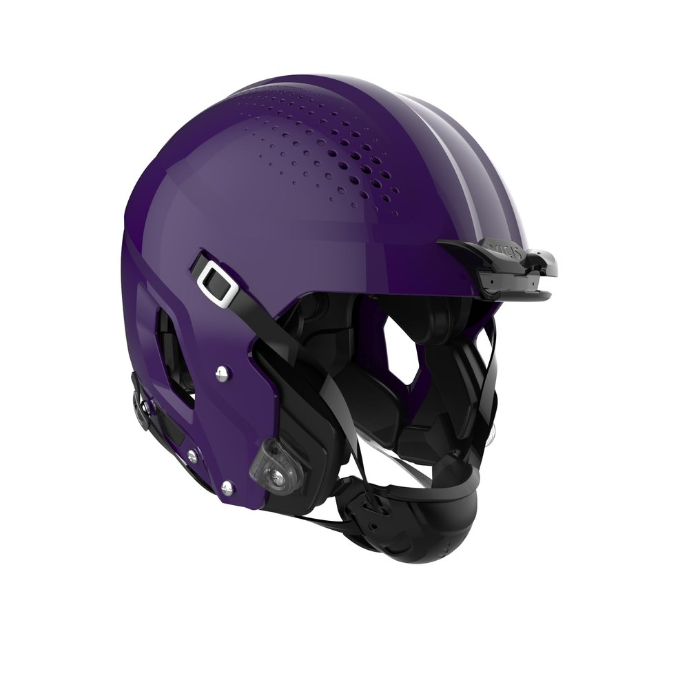 ZERO2 Helmet  No Facemask Attached, Medium, Molded Gloss Purple