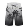FT FENTENG Mens Swim Trunks, Black Grey Palm Tree Board Shorts Swimwear Bathing Suit with Mesh Lining, Funny Hawaii Quick Dry Beach Shorts for Swimming, Medium view 1