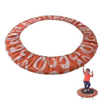 Trampoline Cover for Mini Trampoline Fitness Adults, 3 Layers Thickened & Widened Trampoline Replacement Mat, 800D Tear-Resistant Oxford Cloth Indoor Trampoline Accessories,Orange 2,152cm(60inch)