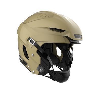 ZERO2 Trench Helmet No Facemask Attached, Large, Metallic Vegas Gold