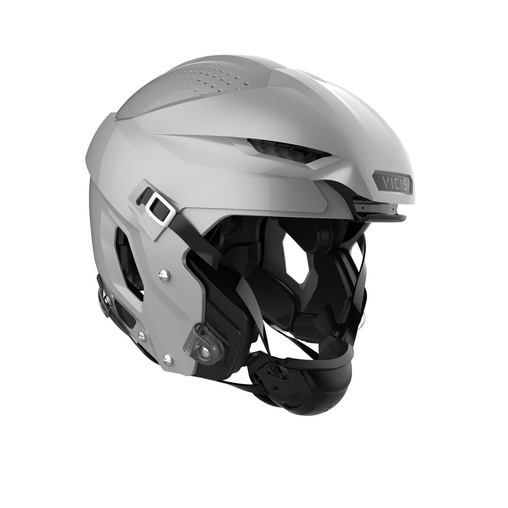 ZERO2 Trench Helmet No Facemask Attached, X-Large, Metallic Silver