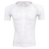 Men'S Mesh Underwear Top Sexy Hollow Out See Through Boxer Briefs Low Rise Breathable Shorts Trunks With Bulge Pouch (White 2,Medium) view 1