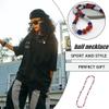 RJSQAQE Ice Collection Necklace,Baseball Bling Necklace,Rhinestone Ball Necklace,Athletic-Inspired Jewelry for Competitive Ball Players and Athletes (H) view 4
