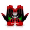 CIERVO SPORTS Football Receiver Gloves for Adult & Youth Non-Slip Silicon Grip Gloves (Black/Red, Youth Small) view 3