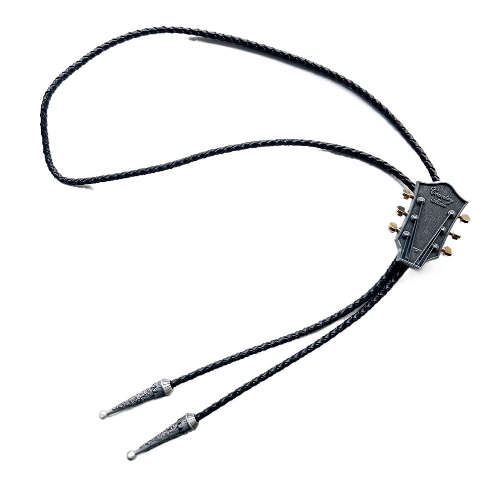 ARTICAL HEART Guitar Head Music Western Bolo Tie