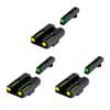 TruGlo Fiber Optic Handgun Glock Pistol Laser Sight Accessories with TRIDOT Aiming System, Green Front and Yellow Rear (3 Pack) view 1