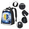 DRTGEDS Ice Hockey Art Pattern Backpacks Lightweight With 1 Main Compartment, Shoulder Rucksack Carry-On view 3