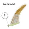 DNRJEWTA Surfboard Fins 9" Premium Fiberglass Surf & SUP Fin - Free No Tool Fin Screw - 9 Inch Center Fin Longboard, Surfboard & Paddleboard Surfing Accessories (Color : RB-023) view 4
