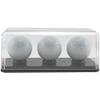 Pioneer Plastics 143C3GOLF-BB-UV Clear Plastic 3 Golf Ball Display Case with Black Base (UV Resistant), 6.125" W x 2.625" D x 2.25" H, Pack of 6 view 2
