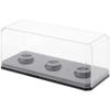 Pioneer Plastics 143C3GOLF-BB-UV Clear Plastic 3 Golf Ball Display Case with Black Base (UV Resistant), 6.125" W x 2.625" D x 2.25" H, Pack of 4 view 1