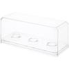 Pioneer Plastics 143C3GOLF-BC-UV Clear Plastic 3 Golf Ball Display Case with Clear Base (UV Resistant), 6.125" W x 2.625" D x 2.25" H, Pack of 4 view 1