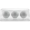 Pioneer Plastics 143C3GOLF-BC-UV Clear Plastic 3 Golf Ball Display Case with Clear Base (UV Resistant), 6.125" W x 2.625" D x 2.25" H, Pack of 4 view 2