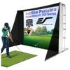 Elite Screens Golf Impact Screen Golf Simulator Impact Screen 8 ft x10 ft, Golf Hitting Screen for Simulator, Enclosed Golf Screen for Training, GolfSim Bay GSP0810-IPW350