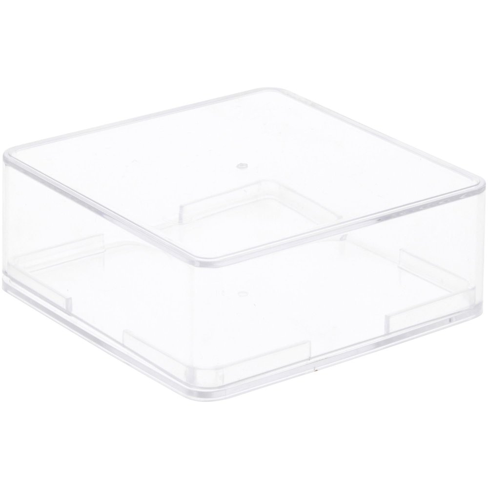 Pioneer Plastics 133C Clear Plastic Hockey Puck Display Case, 2.875" W x 2.875" D x 1.0625" H, Pack of 2