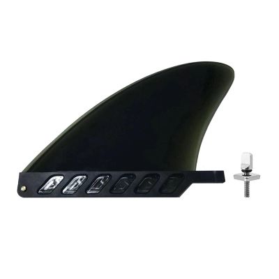 DNRJEWTA Surfboard Fins 4.6 Inch Surf Fins Surfboard Fin Soft Flex Center Fin Long Board Fin Air Sup Long Board Surfboard Inflatable Paddle Board Surfing Accessories (Color : Gray)