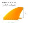 DNRJEWTA Surfboard Fins 4.6 Inch Surf Fins Surfboard Fin Soft Flex Center Fin Long Board Fin Air Sup Long Board Surfboard Inflatable Paddle Board Surfing Accessories (Color : Gray) view 3