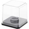 Pioneer Plastics 020CGOLF-BB Clear Plastic Golf Ball Display Case with Black Base, 2.125" W x 2.125" D x 2" H, Pack of 6 view 1