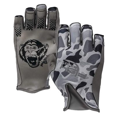 Fish Monkey FM21 Pro 365 Guide Gloves (Old School Camo Grey - XXLarge)