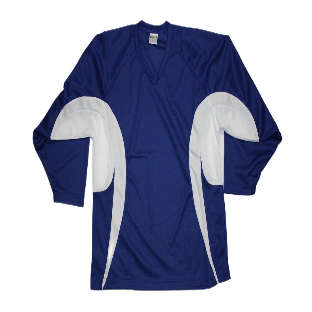 NineFit Basics Firstar - Men's Hockey Practice Jersey-Solid and Mixed Colors (US, Alpha, Small, Regular, Regular, Royal Blue/White)